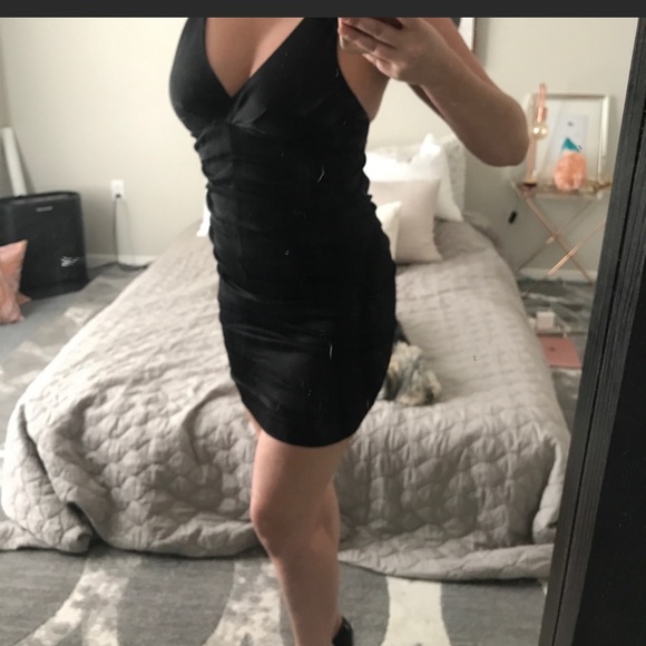 Mia Paluzzi Little Black Cocktail Dress Size 6 - Picture 1 of 6